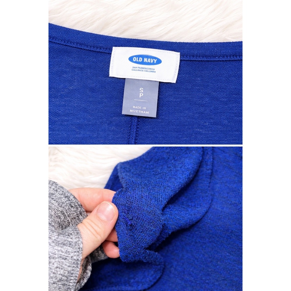 Old Navy Royal Blue Soft Knit Sweater Top Size Small Cozy Casual Minimalist - Picture 2 of 2